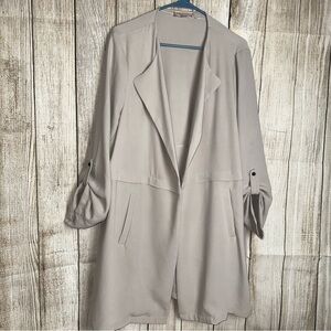 Philosophy Elegant Beige Trench Coat